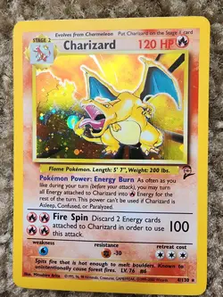 Pokemon TCG Charizard Base Set 2 4/130 Holo Unlimited Holo Rare - Image 1