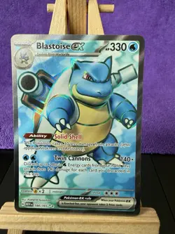 Pokemon TCG Blastoise Ex 184/165 Full Art Scarlet & Violet 151 - Image 1