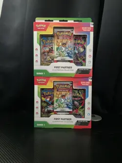 Pokemon First Partner Illustration Collection Series 1 Box New Lot of 2 - Image 1