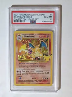 PSA 10 Pokemon Charizard 4/102 Celebrations Classic Collection - Image 1