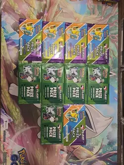 10x Play! Pokemon Prize Pack Series 8 And 7 Promo Packs Sealed - Image 1