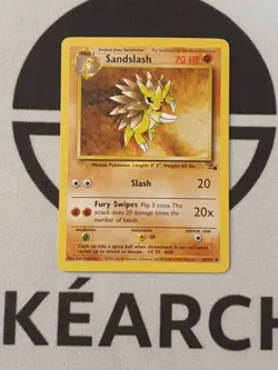 Pokemon Karte Sandamer 41/62 Fossil Set Pokemon Original TCG 1999 Vintage - Image 1