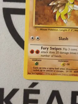 Pokemon Karte Sandamer 41/62 Fossil Set Pokemon Original TCG 1999 Vintage - Image 5