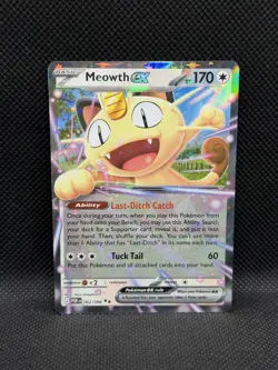Meowth ex 062/088 DOUBLE RARE HOLO Perfect Order Me03 Pokemon TCG English Foil - Image 1