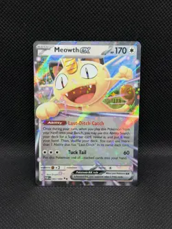 Meowth ex 062/088 DOUBLE RARE HOLO Perfect Order Me03 Pokemon TCG English Foil - Image 3