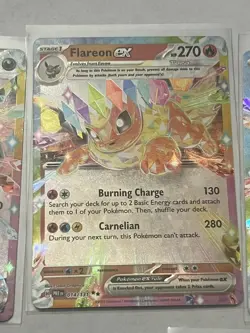 Pokemon Eevelution ex Lot Prismatic Evolution Umbreon Flareon Jolteon Eevee NM - Image 3