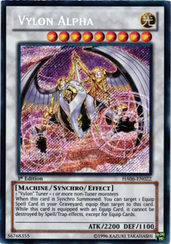 Yugioh Vylon Alpha HA06-EN022 1st Edition Secret Rare NM - Image 1