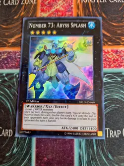Yu-Gi-Oh! Number 73: Abyss Splash DRLG-EN040 Super Rare 1st Edition Near Mint c3 - Image 1