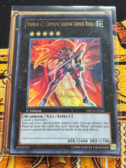 Number 12: Crimson Shadow Armor Ninja ORCS-EN042 1st Edition | LP (very good) UR - Image 1