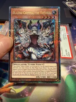 Yu-Gi-Oh! Blazing Cartesia the Virtuous RA04-EN041 1st Ed QCR Quarter Century - Image 1