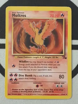 Pokemon Karte Lavados 27/62 Fossil Set Pokemon Original TCG 1999 Vintage - Image 2