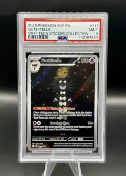 PSA 9 Gothitelle 211 FA Black Star Promo Pokemon Scarlet & Violet English 2025 - Image 1