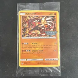 Pokemon Sealed Groudon Rare Promo GameStop Legendary Stamp 81/168 - Image 1