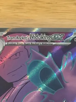 Team Rocket's Nidoking ex ⭐ 216/182 Holo Ultra Rare Destined Rivals Pokemon - Image 3
