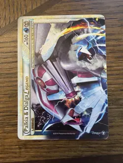 Pokemon Palkia & Dialga LEGEND 101/102 Triumphant Ultra Rare Holo mp - Image 2