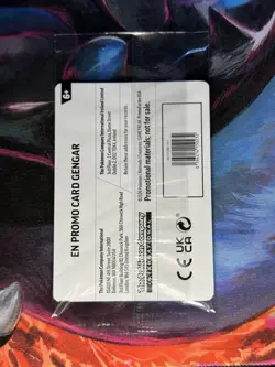 Pokemon TCG Gengar 050/088 EBGames Stamped Promo English Sealed EB Games - Image 2