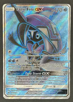 Pokemon TCG Tapu Fini GX (Full Art) 133/147 Sm-Burning Shadows Holo - Image 1