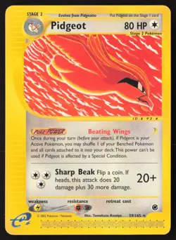 Pidgeot Non Holo 59/165 Pokemon Expedition - Image 1