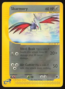 Skarmory Non Holo 63/165 Pokemon Expedition - Image 1