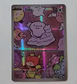 Pokemon After Skool Hobby Grimer Ditto Purple Holo #40 First Edition - Image 1