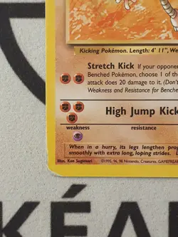 Pokemon Karte Kicklee 22/62 Fossil Set Pokemon Original TCG 1999 Vintage - Image 5