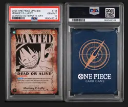 2025 ONE PIECE OP13-CARRYING ON HIS WILL #118 MONKEY D. LUFFY PSA 10 Wanted - Image 3