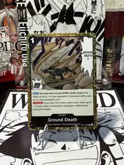 Bandai One Piece Card Game Ground Death OP14-096 Foil - Image 1