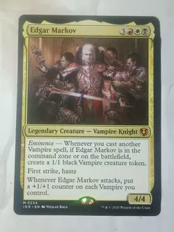 MTG English Edgar Markov MINT Normal Mythic Innistrad Remastered + 2 Vamp Tokens - Image 2
