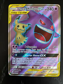 Gengar & Mimikyu GX164/181 SM Tag Team Pokemon card TCG - Image 1