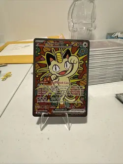Meowth EX SIR Full Art Holo Rare Pokemon TCG Card 121/088 Perfect Order - Image 1