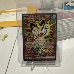 Meowth EX SIR Full Art Holo Rare Pokemon TCG Card 121/088 Perfect Order - Image 3