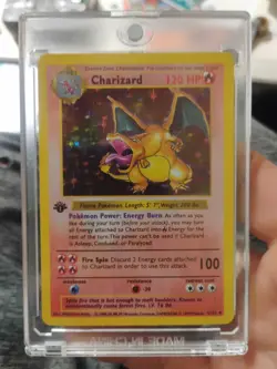 Pokemon Charizard 1999 Base Set 1st Edition Shadowless Holo Card 4/102 - Image 1