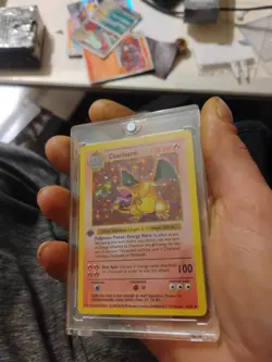 Pokemon Charizard 1999 Base Set 1st Edition Shadowless Holo Card 4/102 - Image 3