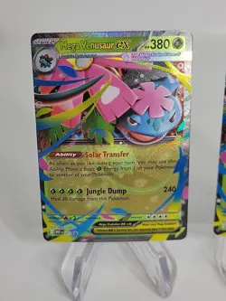 2 Pokemon Mega Venusaur EX XY123 Promo Holo Cards 2x Standard English - Image 2