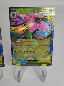 2 Pokemon Mega Venusaur EX XY123 Promo Holo Cards 2x Standard English - Image 3
