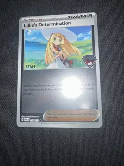 Lillie's Determination 119/132 - Mega Evolution - Pokemon Card - Staff Promo - Image 2