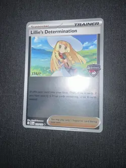 Lillie's Determination 119/132 - Mega Evolution - Pokemon Card - Staff Promo - Image 4