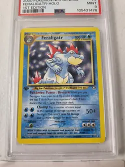Feraligatr 1st Edition 4/111 - Neo Genesis *PSA 9 - MINT* Holo Rare Pokemon Card - Image 3