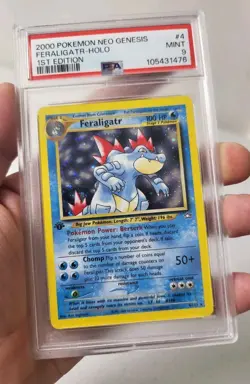 Feraligatr 1st Edition 4/111 - Neo Genesis *PSA 9 - MINT* Holo Rare Pokemon Card - Image 4