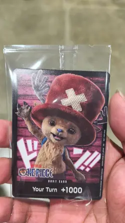 Bandai One Piece Netflix Don!! Promo Card Tony Tony Chopper SEALED - Image 1