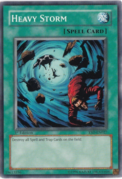 Heavy Storm Yu-Gi-Oh! YSD-EN027 1st Edition COMMON Card - Image 1