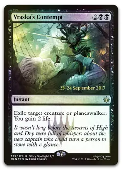 Vraska's Contempt #129 (Foil) (LP) Prerelease Cards PRE Magic MTG - Image 1