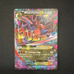 Pokemon M Garchomp EX XY168 Mega Evolution Promo Holo Card 210 HP - Image 1