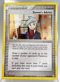 Steven's Advice Reverse Holo 92/101 Pokemon Card 2004 Hidden Legends LP/MP - Image 1