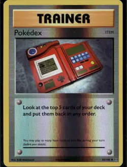 Pokedex Uncommon XY Evolutions 82/108 Item Reverse Holo Pokemon Card - Image 1