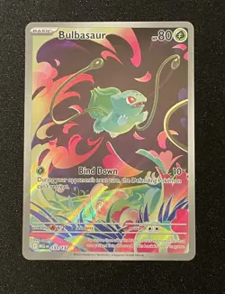 Pokemon TCG Bulbasaur Mega Evolution Illustration Rare Card 133/132 Near Mint NM - Image 1