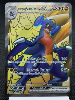 Cynthia’s Garchomp ex SVP204 -Full Art -Scarlet & Violet Promo Pokemon Card MINT - Image 1