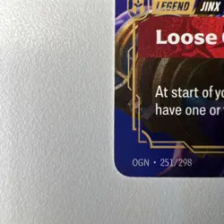 Loose Cannon 251/298 Rare Trial Deck Sample Card Riftbound League Origins - Image 4