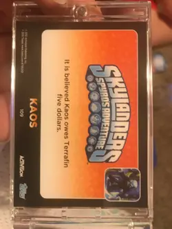 Topps Skylanders Giants Trading Card Kaos Plus Premium Card Holder - Image 2