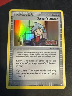Stevens Advice Pokemon TCG 83/108 Reverse Holo Foil Stamped Card Played MP - Image 1
